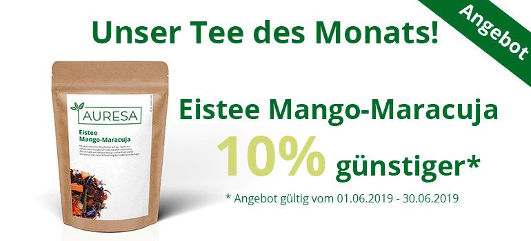 Tee des Monats: Eistee Mango-Maracuja