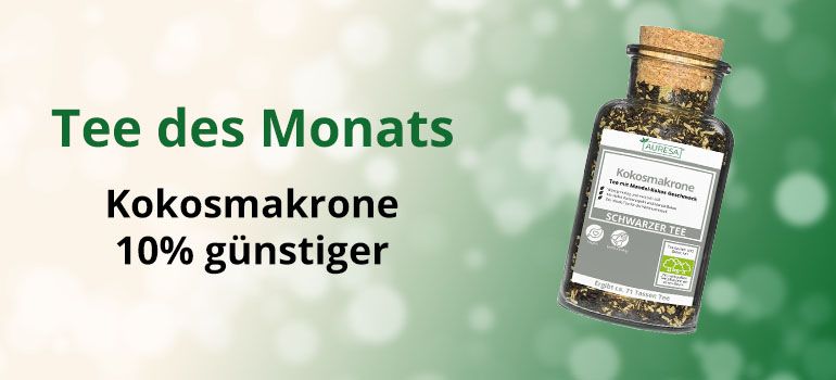 Tee des Monats - Kokosmakrone