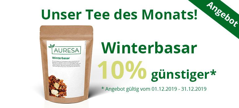 Unser Tee des Monats: Winterbasar