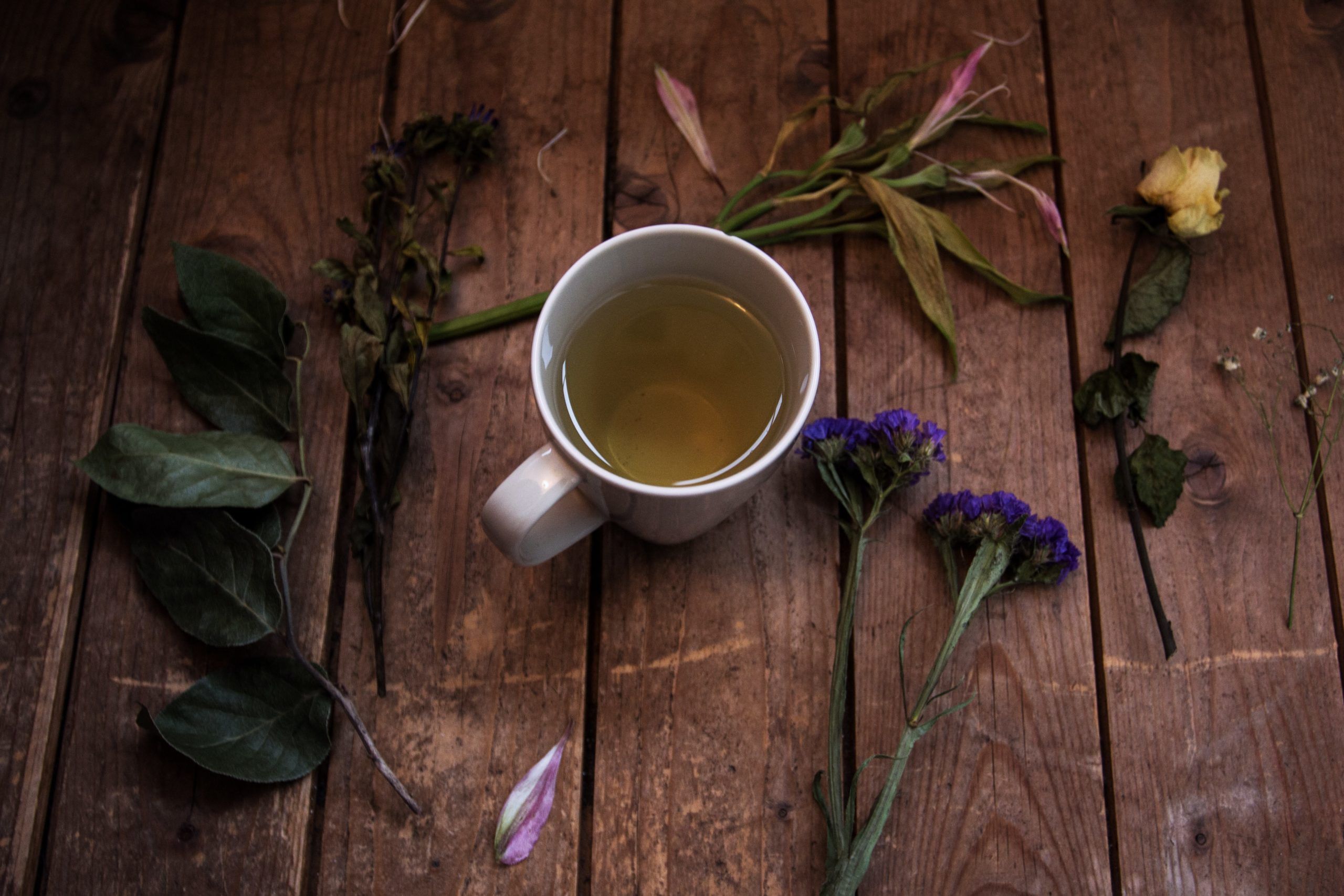 Tasse mit grünem Rooibos Tee