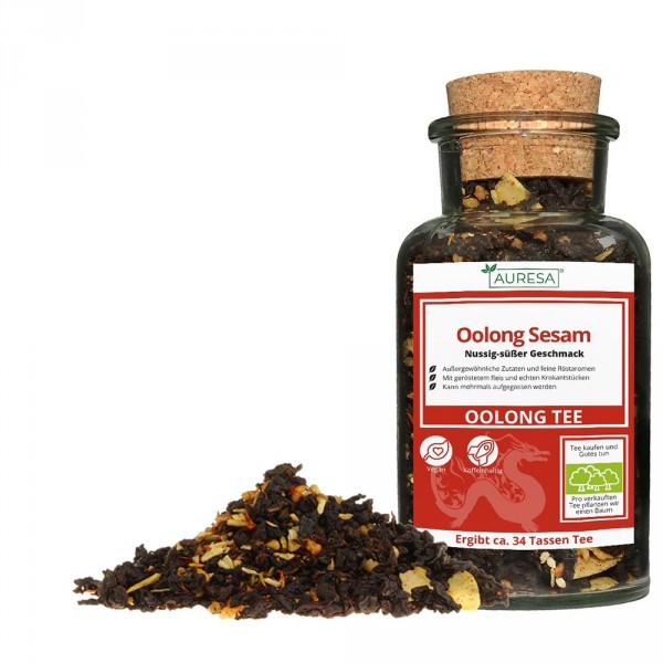 Loser Oolong Tee Sesam im Glas